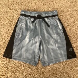 Russell Boys Gray/Black Classic Athletic Pull-On Shorts Size 8/M